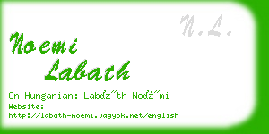 noemi labath business card